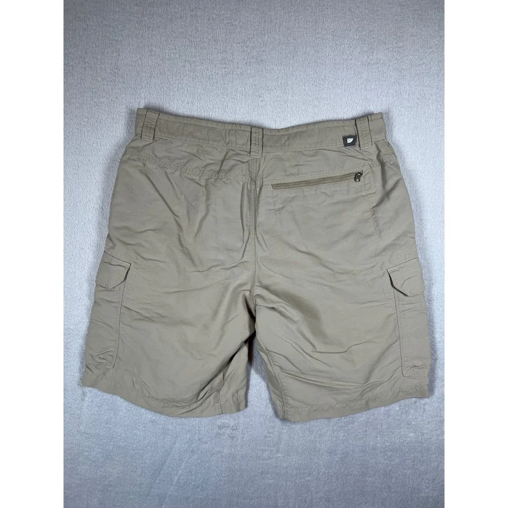 The North Face Mens Khaki Tan Nylon Cargo Hiking Shorts Size 34 8in Inseam